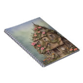 vintaje fantasy house flowers 5 notitieboek (Rechterzijde)