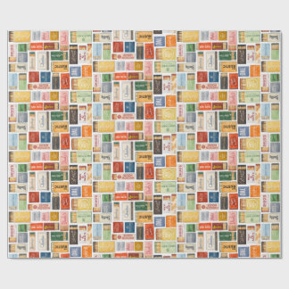 Vintange Dallas Matchbook Wrapping Paper Cadeaupapier