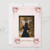 Vintange Sweet 16 / Quinceañera bedankje Kaart (Achterkant)