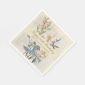 Vintaqe Wildflower 80e verjaardag Servet (Hoek)