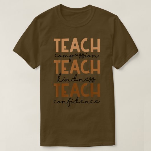 Vintational Teacher Kindness Teacher App T-shirt (Design voorkant)