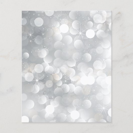 Vinter Feestdagen kerstgepersonaliseerde flyer (Voorkant)