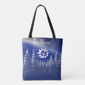 vinterlandskap tote bag (Achterkant)
