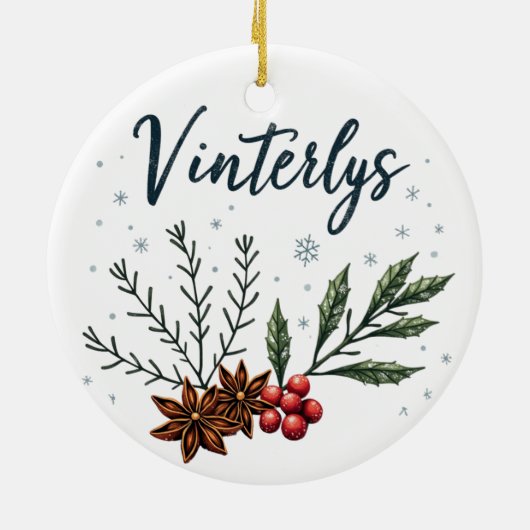Vinterlys Scandinavian Christmas Ornament (Achterkant)