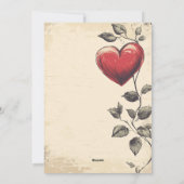 Vintgae Valentijnsdag  Feestdagenkaart (Achterkant)