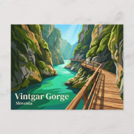 Vintgar-kloof Slovenië Briefkaart