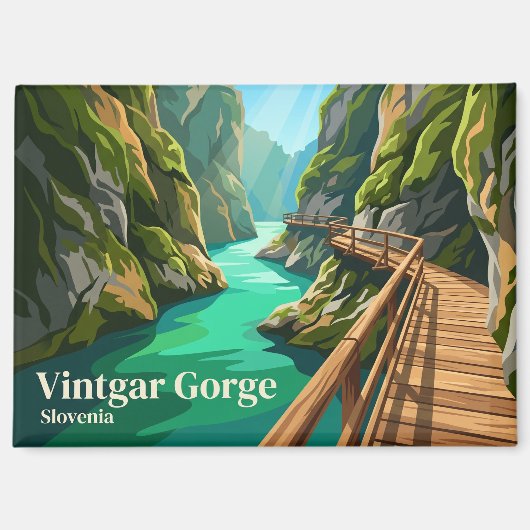 Vintgar-kloof Slovenië Magneet (Voorkant)