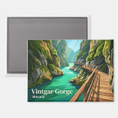 Vintgar-kloof Slovenië Magneet (Voorkant / Achterkant)