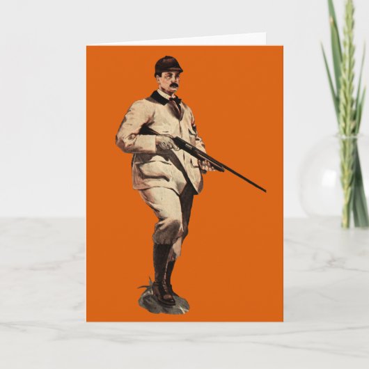 Vintington Remington Shotgun Sportsman Greeting Ca Kaart (Voorkant)