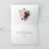 Vintoms floral wedding thank you card kaart (Binnen)