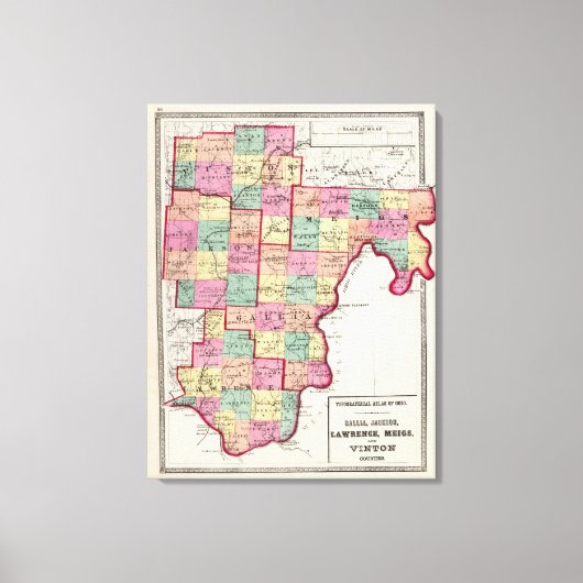 Vinton County Canvas Afdruk (Voorkant)