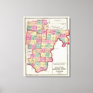 Vinton County Canvas Afdruk
