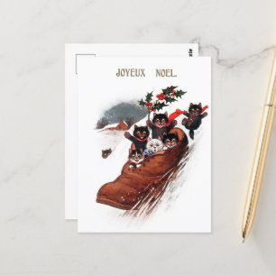 vintonijn kerstfeestdag briefkaart