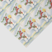 vintonijn sneeuwpoppetje voor kerstmis tissuepapier (Detail)