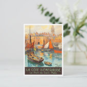 vintonijnreis uit Saint Malo France Briefkaart (Staand voorkant)