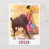 vintonijnreis uit Spanje Fiesta de Toros Briefkaart (Voorkant)