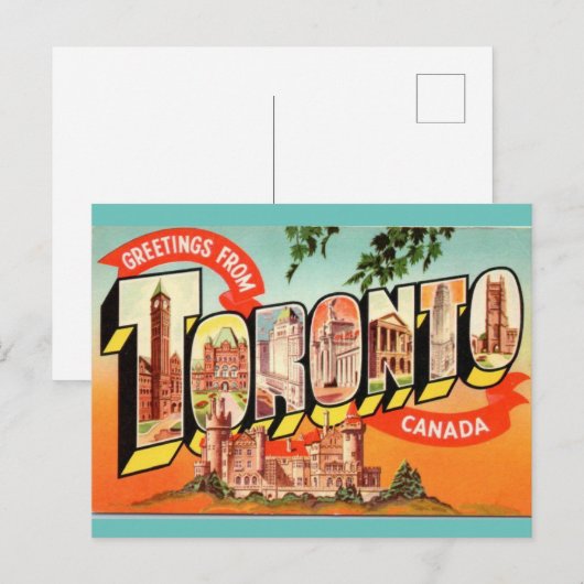 vintonijnreis uit Toronto Canada Briefkaart (Voorkant / Achterkant)