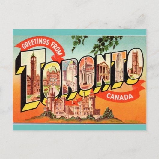 vintonijnreis uit Toronto Canada Briefkaart (Voorkant)