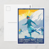 vintonijnreis van Chamonix France Briefkaart (Voorkant / Achterkant)