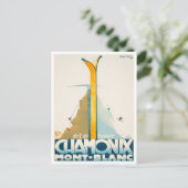 vintonijnreis van Chamonix France Briefkaart (Staand voorkant)