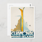 vintonijnreis van Chamonix France Briefkaart (Voorkant / Achterkant)