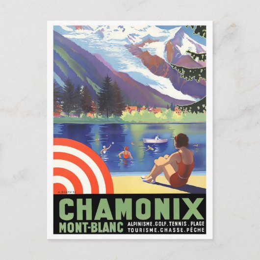 vintonijnreis van Chamonix France Briefkaart (Voorkant)