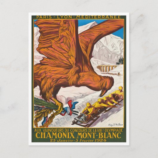 vintonijnreis van Chamonix France Briefkaart (Voorkant)