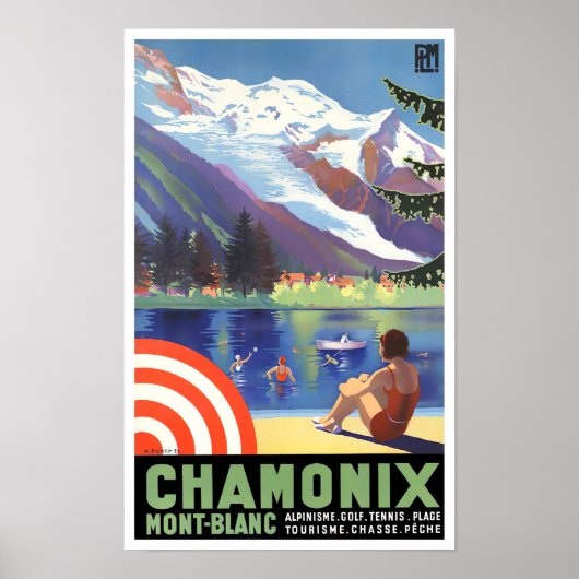 vintonijnreis van Chamonix France Poster (Voorkant)