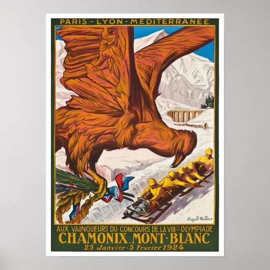 vintonijnreis van Chamonix France Poster (Voorkant)