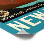 vintonijnreis van Miter Peak New Zealand Poster (Hoek)