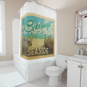 Vintreis met zeestraten douchegordijn (In situ)