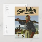 Vinttravel postcard poster Idaho USA Briefkaart (Voorkant / Achterkant)