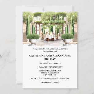 Vinyard fine zomer dineren piazza topiary populier kaart