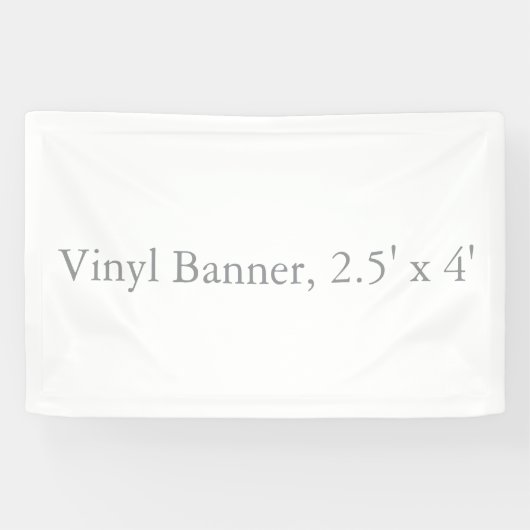 Vinyl 2,5' x 4' spandoek (Horizontaal)