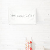 Vinyl 2,5' x 4' spandoek (Insitu)