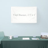 Vinyl 2,5' x 4' spandoek (Beurs)