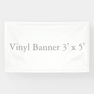 Vinyl 3' x 5' spandoek