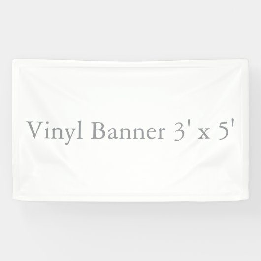 Vinyl 3' x 5' spandoek (Horizontaal)