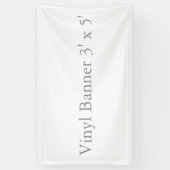 Vinyl 3' x 5' spandoek (Verticaal)