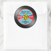 Vinyl 45 Record Label Birthday Party Hartelijk dan (Tas)