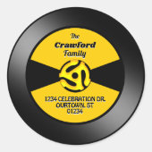 Vinyl 45 Record Label Familie Adres (Voorkant)