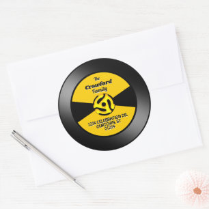 Vinyl 45 Record Label Familie Adres