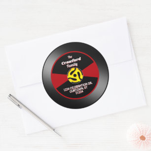 Vinyl 45 Record Label Familie Adres