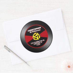 Vinyl 45 Record label Individueel gepersonaliseerd