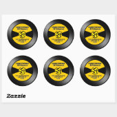 Vinyl 45 Record Label Persoonlijke Adres Sticker (Vel)