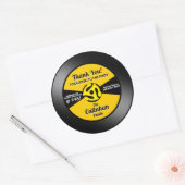 Vinyl 45 Record Label Verjaardagsfeestje Bedankt (Envelop)