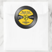 Vinyl 45 Record Label Verjaardagsfeestje Bedankt (Tas)