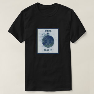 Vinyl - 45-rpm record - Lite Blue T-shirt