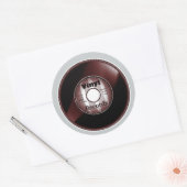 VINYL 45 RPM record, Rood/Wit Ronde Sticker (Envelop)