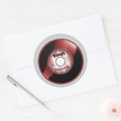 Vinyl 45 RPM single, Rood/Wit Ronde Sticker (Envelop)